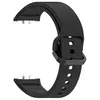 A black watch strap on a white background. Produktbild-Vorschau