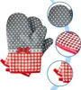 Feuerfeste Grillhandschuhe, Topflappen aus Baumwolle. Produktbild-Vorschau 3