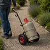 Relaxdays Transportwagen für Gasflaschen, für 3 & 5 kg Produktbild-Vorschau 3
