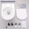 Homelody Hänge WC Toilette 360° Einloch Superspin Produktbild-Vorschau 13