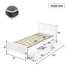 Merax Lit de jeune 90x200cm Lit en bois massif avec sommier Voir les images du produit 11