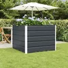 Bac à plantes vidaXL anthracite 100 x 100 x 75 cm en acier Voir les images du produit 2