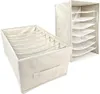 Rangement en coton solide et polypropylène, beige, 40x27x17 Voir les images du produit 16