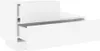 A white bedside table with one drawer partially open. Anteprima dell’immagine prodotto