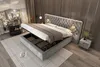 Letto imbottito 180 x 200 cm, letto idraulico, letto Anteprima dell’immagine prodotto 5