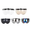 Universeller 3 Snap Retro Helm Visor Windschutz Náhľad obrázku produktu 4