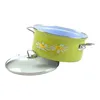 BELIS Rondel emaliowany z pokrywką szklaną. pokrywka DAISY Podgląd zdjęcia produktu 2