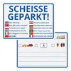 Scheisse Geparkt Notizblock 50 Blatt für Windschutzscheibe Produktbild-Vorschau 4