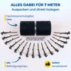 MONZANA® Dachrinnenschutz 7m inkl. 16 Befestigungsclips Produktbild-Vorschau 6