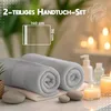 Set di 2 asciugamani da doccia Cloud Pillow 70x140 cm, 100% Anteprima dell’immagine prodotto 3