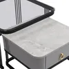 Sweiko Stapelbare salontafel: hoogglanzende marmerlook en Productafbeelding-voorbeeld 10