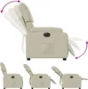 The Living Store Relaxsessel Elektrisch Creme Kunstleder Produktbild-Vorschau 7