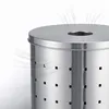 Relaxdays, Wäschekorb mit Deckel, Edelstahl, 42 l, HxD: 55 Produktbild-Vorschau 6