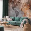 Vlies Fototapete - Map Colors 200x140 cm Karten Produktbild-Vorschau 1
