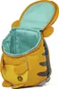 A close-up view of an open yellow backpack designed to look like a tiger. Anteprima dell’immagine prodotto