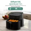 Emerio Airfryer XL AF-129622.1 – 1800W – 7,2 litres – 40 °C Voir les images du produit 4