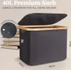 HENNEZ Cesto portaoggetti "Adrian", 40 l - pieghevole - con Anteprima dell’immagine prodotto 3