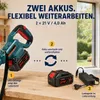 750W Akku Rasentrimmer mit 2× 4000mAh Akku 21V, Produktbild-Vorschau 5