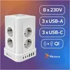 Reagle Steckdosenturm 8-fach & 6 USB (3x USB-C), 3m Kabel, Produktbild-Vorschau 2