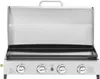 Plancha à gaz en inox avec 4 bruleurs et couvercle "Fasto" Voir les images du produit 5