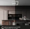 A modern kitchen with a square LED ceiling light. Anteprima dell’immagine prodotto
