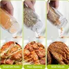 Three panels showing spice shakers being used to season food. Produktbild-Vorschau