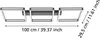 ALTAFLOR Wand-/Deckenleuchte Lampe Beleuchtung - L100 x Produktbild-Vorschau 3