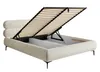 A bed frame with the storage compartment open, showing the slatted base and internal storage space. Náhled obrázku produktu