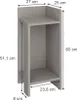 table de chevet Vicco Lenar Grège 27x60cm, Model 54425 Voir les images du produit 2