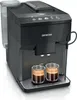 A black Siemens EQ.500 classic coffee machine with two cups of espresso. Produktbild-Vorschau