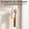 A clothing rack with clothes and a handbag hanging on it, with text overlay. Produktbild-Vorschau