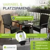 Juskys Polyrattan Gartentisch Yoro eckig - wetterfest 60x60 Produktbild-Vorschau 6