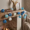 15er Lichterkette Ø4cm LED Kugeln Girlande Lampions Produktbild-Vorschau 3
