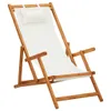 vidaXL Chaise de plage pliante en bois massif d'eucalyptus Voir les images du produit 8