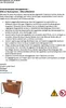 A product manual page with safety instructions and product details. Produktbild-Vorschau