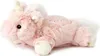 A plush unicorn toy lying on a white background. Produktbild-Vorschau