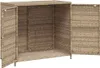 Mobile da giardino Beige 83x45x76 cm Poly rattan Anteprima dell’immagine prodotto 6