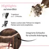 hair2heart Microring Extensions Echthaar glatt - 25 Produktbild-Vorschau 5
