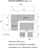 A diagram showing the dimensions of a lounge corner group. Produktbild-Vorschau