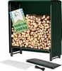 TTL GARDEN Kaminholzregal S 100x36x116cm Schwarz mit Produktbild-Vorschau 1