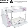Letto a castello Sweiko per bambini 90x200 cm, con motivi Anteprima dell’immagine prodotto 12