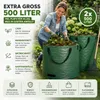 2x 500 Liter Gartenabfallsack groß & reißfest – 150 GSM Produktbild-Vorschau 3
