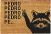 Fußmatte Kokos Pedro Waschbär - Geschenk -Fussmatten Produktbild-Vorschau 1