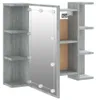 vidaXL Spiegelschrank mit LED Grau Sonoma 70x16,5x60 cm Produktbild-Vorschau 5
