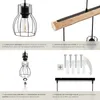 Lampes suspendues WOODY poutre en bois et 4 ampoules 40 W - Voir les images du produit 4