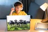 MuchoWow® Laptop Aufkleber Sticker Cover Kühe - Licht - Produktbild-Vorschau 3