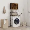 A washing machine with a storage shelf unit above it, in a laundry room setting. Náhled obrázku produktu