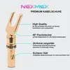 NEXMEX Kabelschuhe vergoldet schraubbar 20x Gabelschuhe für Produktbild-Vorschau 8