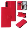 A collage of images showing a red flip phone case with a floral design. Produktbild-Vorschau
