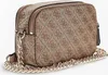 GUESS Damen Schultertasche Noelle Latte Logo-Brown : Produktbild-Vorschau 30